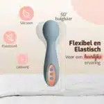 Mini Magic Wand Intense Vibrator blauw