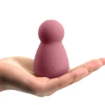 Mini Makeup Sponge Vibrator Pink hand