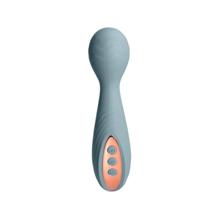 Mini Magic Wand Intense Vibrator Blue